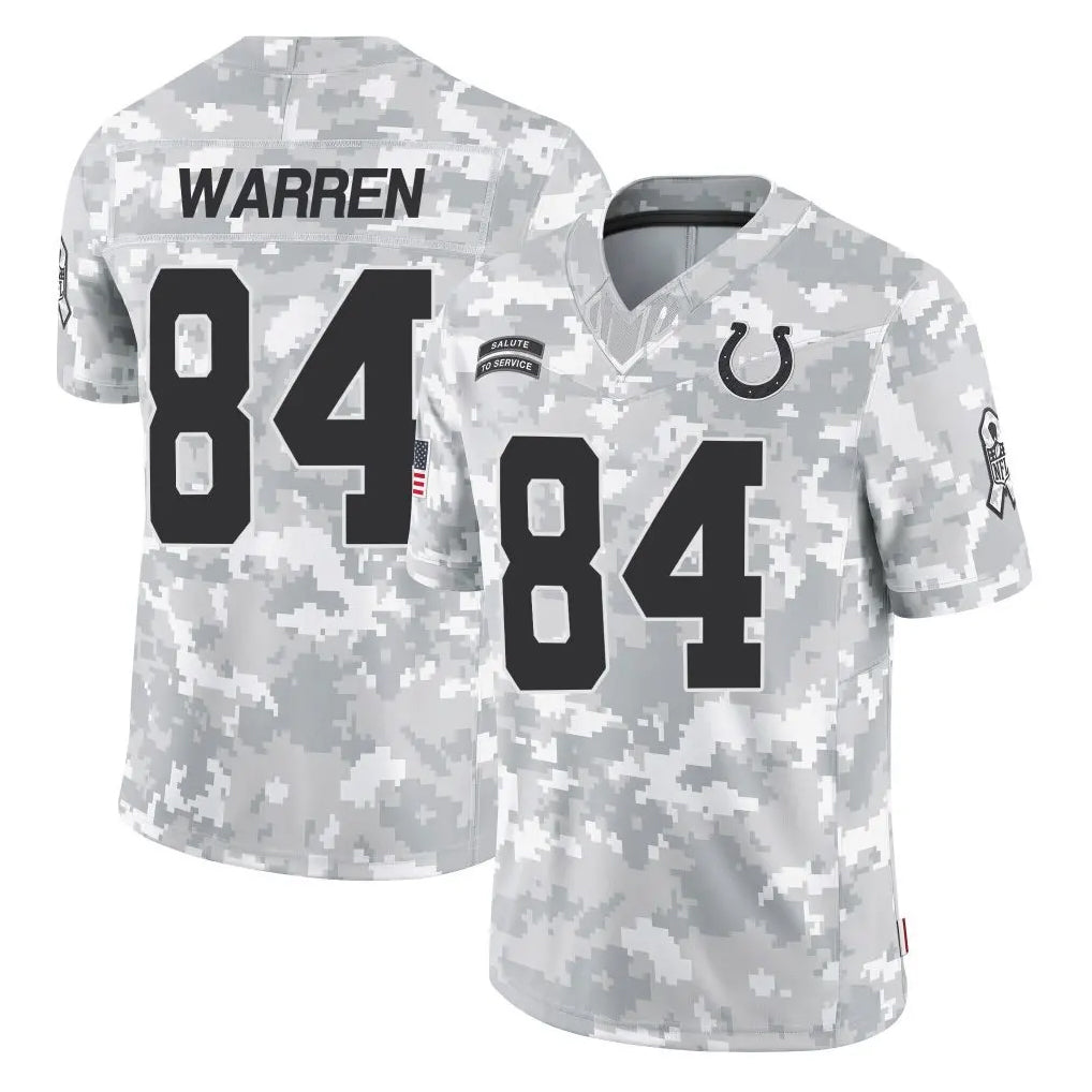 Choea IN.Colts #84 Tyler Warren Player Arctic Camo Salute To Service Limited Game Stitched Jerseys