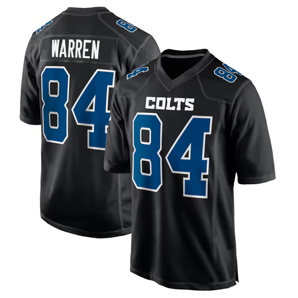Choea IN.Colts #84 Tyler Warren Player Black Fashion Limited Game Stitched Jerseys