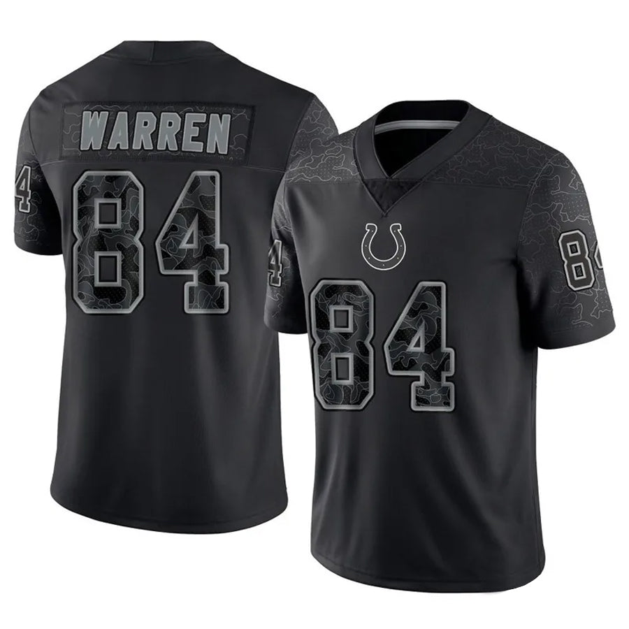 Choea IN.Colts #84 Tyler Warren Player RFLCTV Limited Black Stitched Jerseys