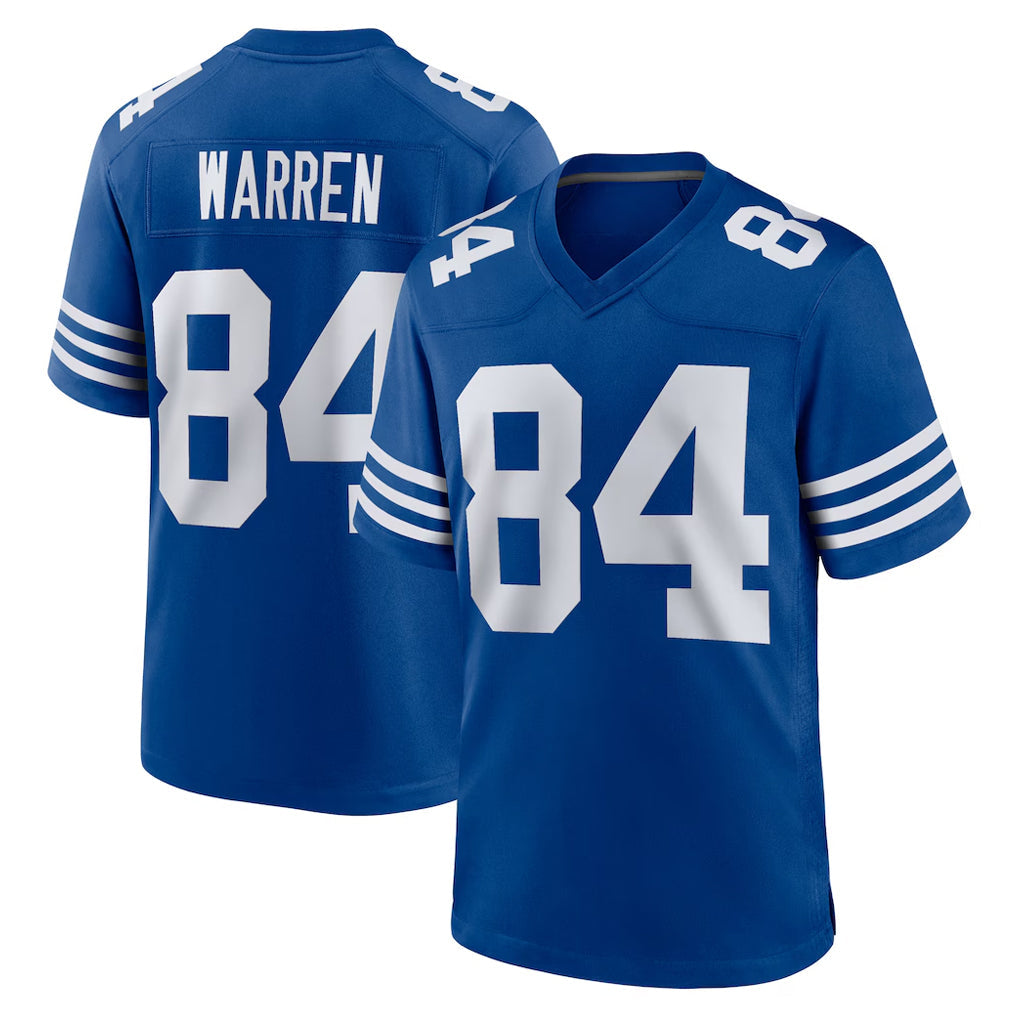 Choea IN.Colts #84 Tyler Warren Player Royal Limited Home Game Stitched Jerseys
