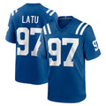 Choea IN.Colts #97 Laiatu Latu Player Royal Home Game Stitched Jerseys