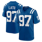 Choea IN.Colts #97 Laiatu Latu Player Royal Home Game Stitched Jerseys