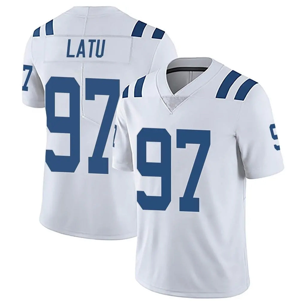 Choea IN.Colts #97 Laiatu Latu Player White Limited Vapor Untouchable Home Game Stitched Jerseys