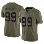 Choea IN.Colts #99 DeForest Buckner Player Olive Salute To Service Limited Stitched Jerseys