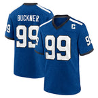 Choea IN.Colts #99 DeForest Buckner Player Royal Alternate Indiana Nights Home Game Stitched Jerseys