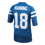 Choea In.Colts 1998 #18 Peyton Manning Mitchell & Ness Royal Authentic Throwback Retired Player Jersey