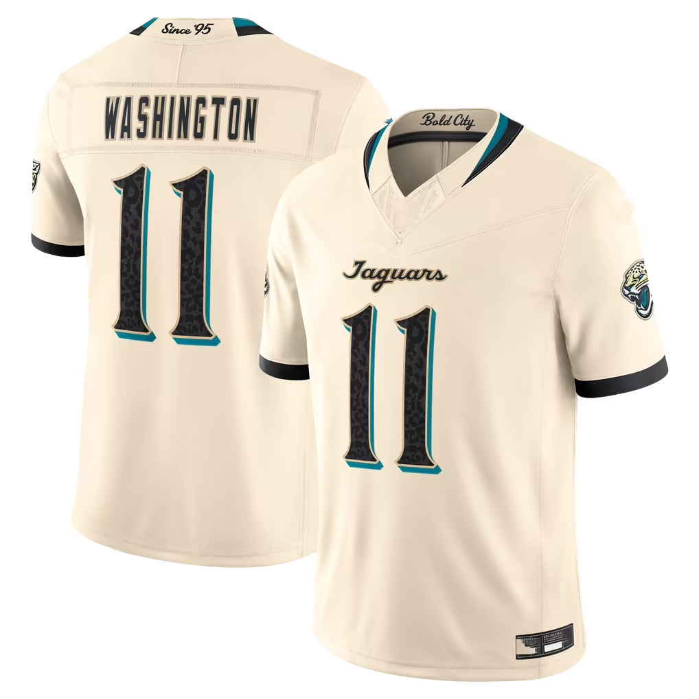 Choea J.Jaguars #11 Parker Washington Natural 2026 Rivalries Collection Limited Stitched Jerseys