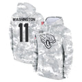 Choea J.Jaguars #11 Parker Washington Player Arctic Camo Salute to Service Hoodies Limited Game Stitched Jerseys