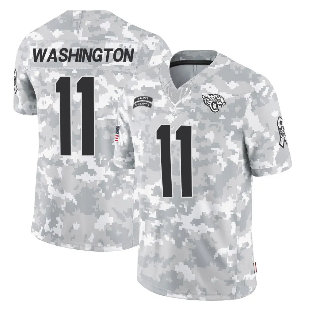 Choea J.Jaguars #11 Parker Washington Player Arctic Camo Salute to Service Limited Stitched Jerseys