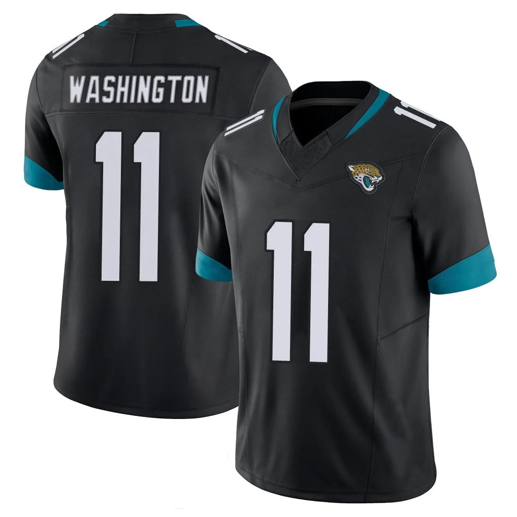 Choea J.Jaguars #11 Parker Washington Player Black Vapor F.U.S.E. Limited Home Game Stitched Jerseys