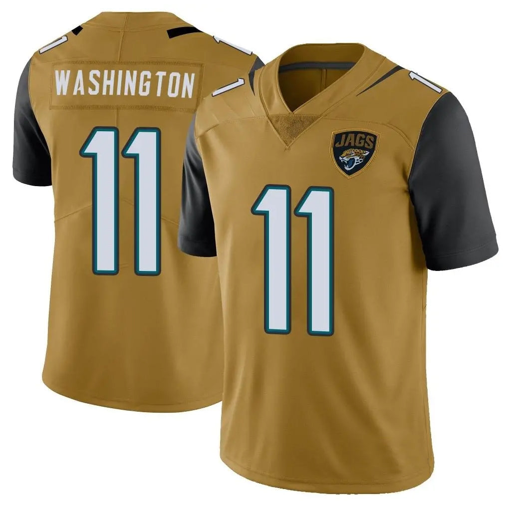 Choea J.Jaguars #11 Parker Washington Player Gold Vapor Limited Stitched Jerseys