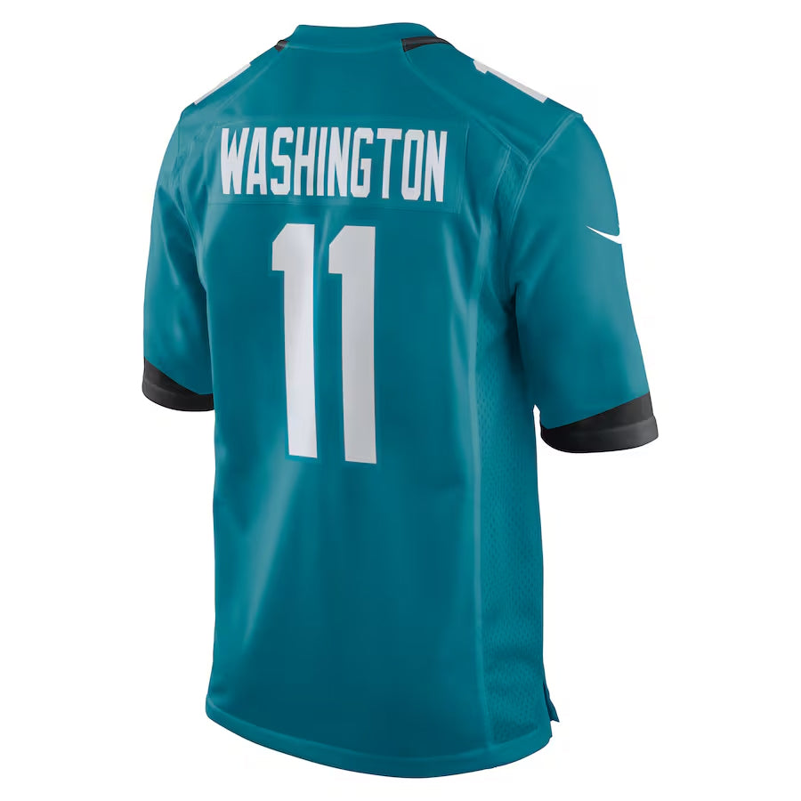 Choea J.Jaguars #11 Parker Washington Player Teal Home Game Stitched Jerseys