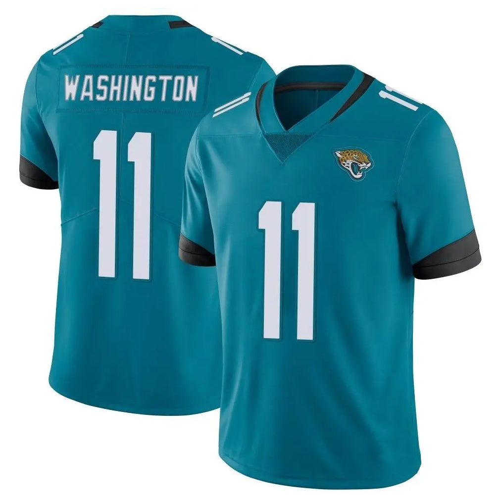 Choea J.Jaguars #11 Parker Washington Player Teal Vapor Untouchable Limited Home Game Stitched Jerseys