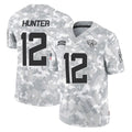 Choea J.Jaguars #12 Travis Hunter Player Arctic Camo Salute To Service Limited Game Stitched Jerseys