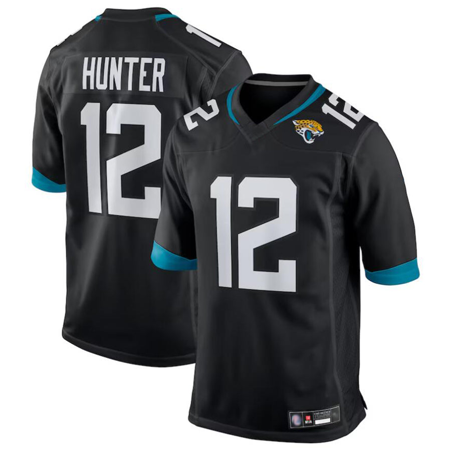 Choea J.Jaguars #12 Travis Hunter Player Black Replica Game Stitched Jerseys