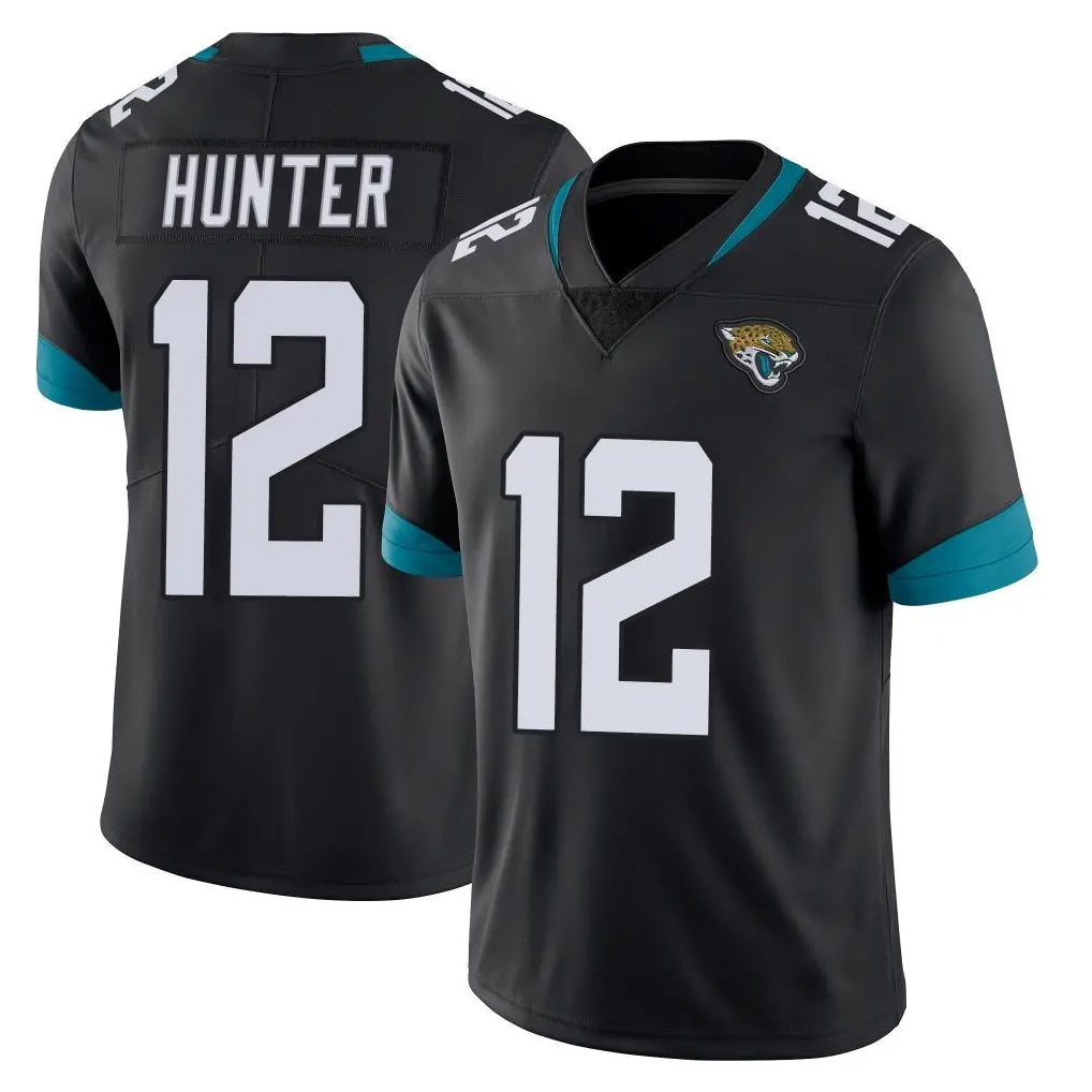 Choea J.Jaguars #12 Travis Hunter Player Black Vapor Untouchable Limited Home Game Stitched Jerseys