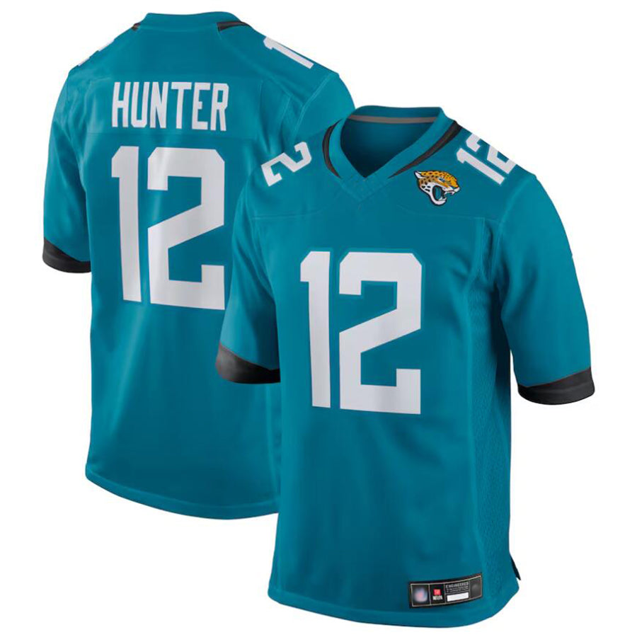 Choea J.Jaguars #12 Travis Hunter Player Teal Replica Game Stitched Jerseys