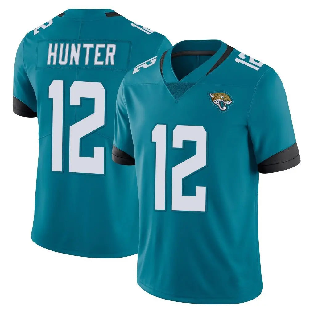Choea J.Jaguars #12 Travis Hunter Player Teal Vapor Untouchable Limited Home Game Stitched Jerseys