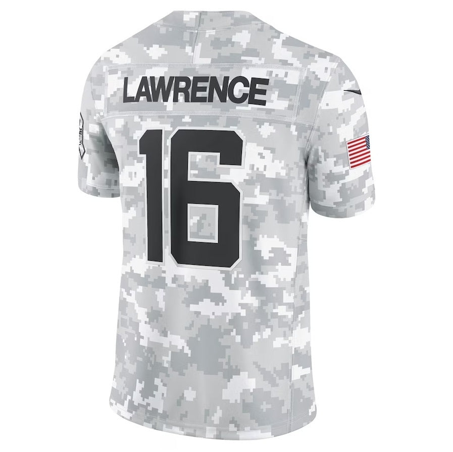 Choea J.Jaguars #16 Trevor Lawrence Arctic Camo 2024 Salute to Service Limited Stitched Jerseys