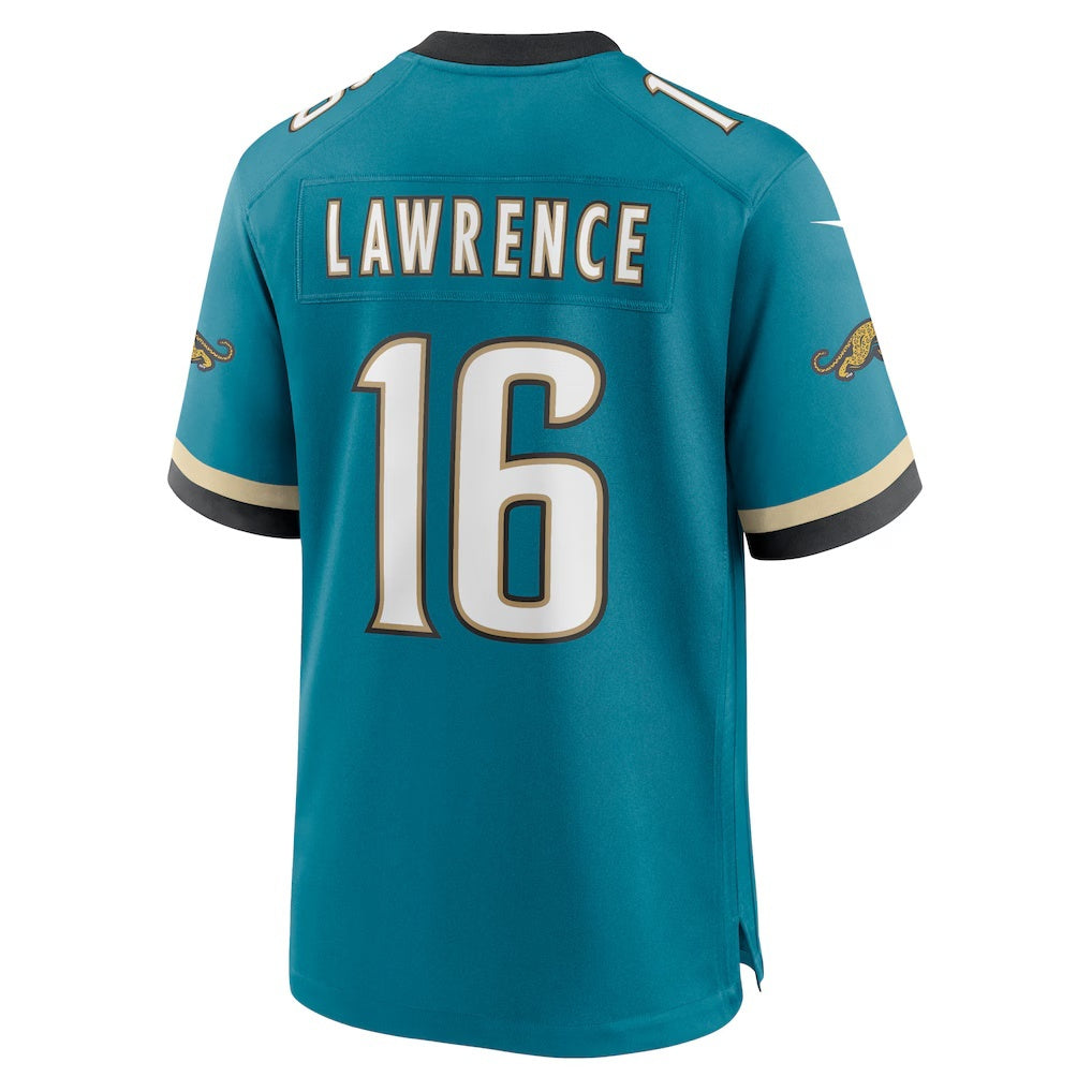 Choea J.Jaguars #16 Trevor Lawrence Teal Prowler Throwback Player Game Stitched Jerseys