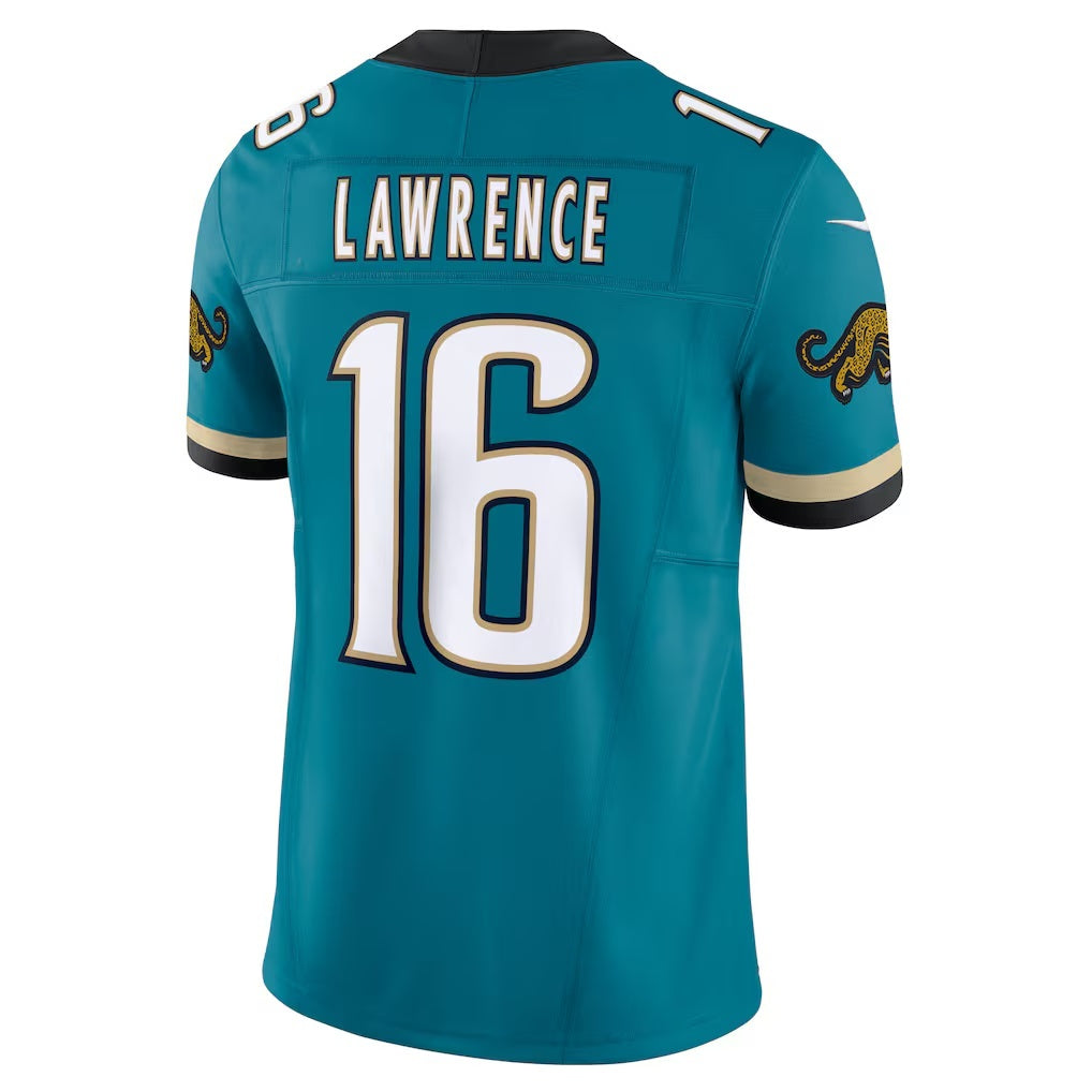 Choea J.Jaguars #16 Trevor Lawrence Teal Prowler Throwback Vapor F.U.S.E. Limited Stitched Jerseys