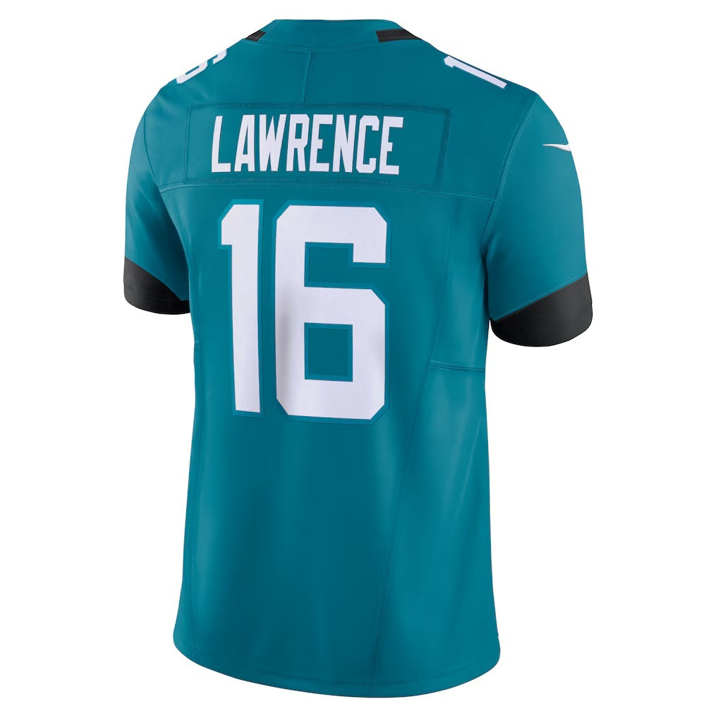 Choea J.Jaguars #16 Trevor Lawrence Teal Vapor F.U.S.E. Limited Stitched Jerseys