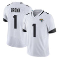 Choea J.Jaguars #1 Montaric Brown Player White Vapor F.U.S.E. Limited Home Game Stitched Jerseys