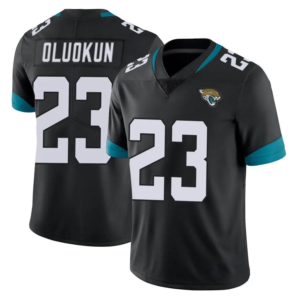 Choea J.Jaguars #23 Foyesade Oluokun Player Black Vapor Untouchable Limited Home Game Stitched Jerseys