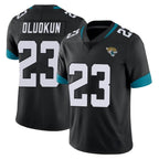 Choea J.Jaguars #23 Foyesade Oluokun Player Black Vapor Untouchable Limited Home Game Stitched Jerseys