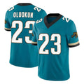 Choea J.Jaguars #23 Foyesade Oluokun Player Teal Prowler Throwback Vapor F.U.S.E. Limited Home Game Stitched Jerseys