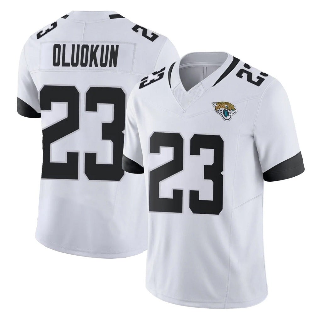 Choea J.Jaguars #23 Foyesade Oluokun Player White Vapor F.U.S.E. Limited Home Game Stitched Jerseys