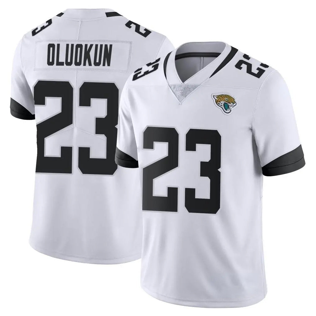 Choea J.Jaguars #23 Foyesade Oluokun Player White Vapor Untouchable Limited Home Game Stitched Jerseys