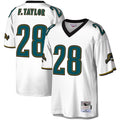 Choea J.Jaguars #28 Fred Taylor Player Mitchell & Ness White Legacy Replica Stitched Jerseys