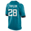 Choea J.Jaguars #28 Fred Taylor Player Teal Home Game Stitched Jerseys
