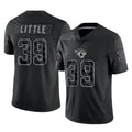 Choea J.Jaguars #39 Cam Little Player Black Reflective Limited Game Stitched Jerseys