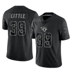 Choea J.Jaguars #39 Cam Little Player Black Reflective Limited Game Stitched Jerseys