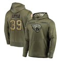 Choea J.Jaguars #39 Cam Little Player Olive Salute to Service Pullover Hoodies Home Game Stitched Jerseys