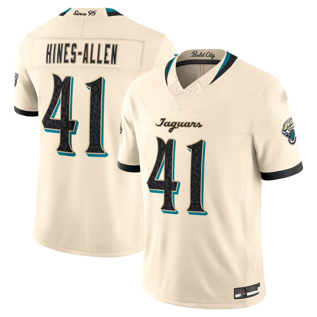 Choea J.Jaguars #41 Josh Hines-Allen Natural 2026 Rivalries Collection Limited Stitched Jerseys