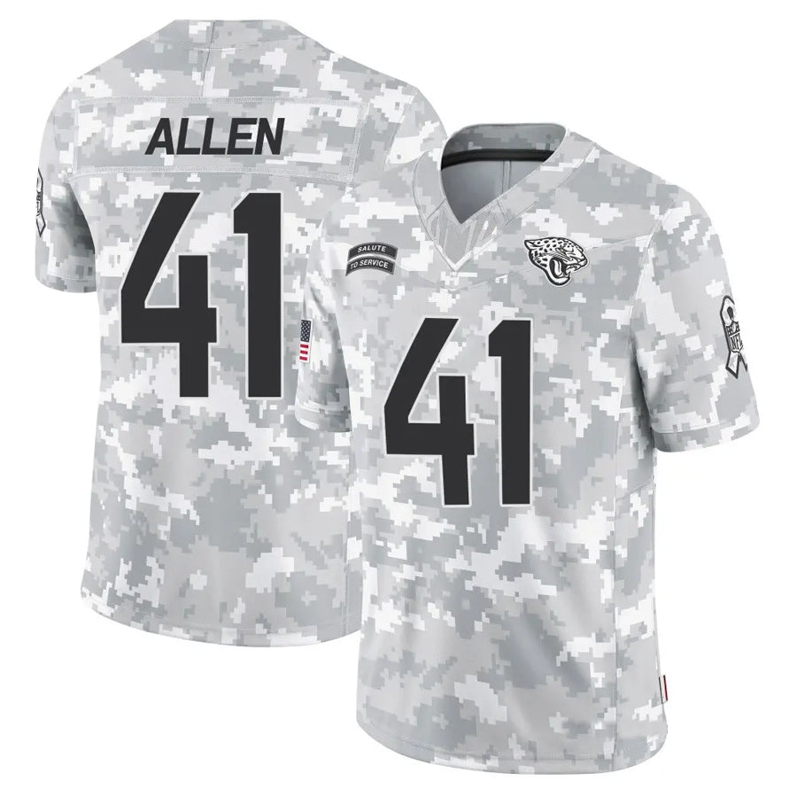 Choea J.Jaguars #41 Josh Hines-Allen Player Arctic Camo Salute to Service Limited Football Jerseys