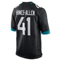 Choea J.Jaguars #41 Josh Hines-Allen Player Black Home Game Football Jerseys
