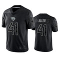 Choea J.Jaguars #41 Josh Hines-Allen Player Black RFLCTV Limited Football Jerseys