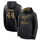 Choea J.Jaguars #44 Travon Walker Player Black Salute to Service Hoodies Limited Game Stitched Jerseys