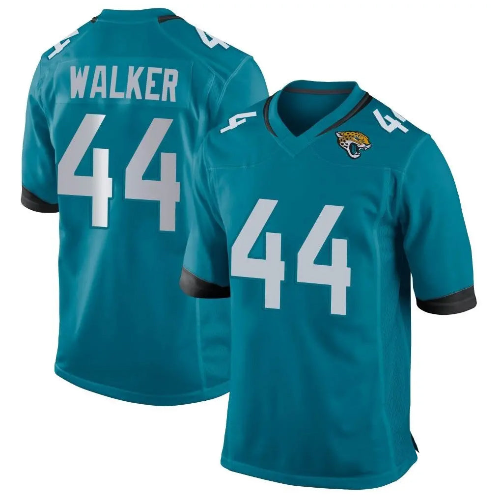 Choea J.Jaguars #44 Travon Walker Player Teal Home Game Stitched Jerseys