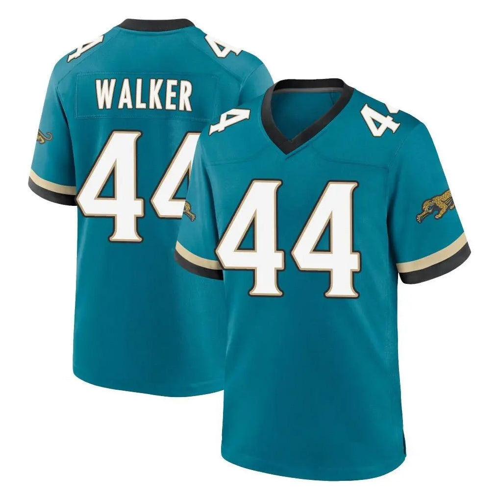 Choea J.Jaguars #44 Travon Walker Player Teal Prowler Throwback Limited Home Game Stitched Jerseys