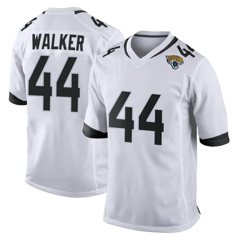 Choea J.Jaguars #44 Travon Walker Player White Home Game Stitched Jerseys