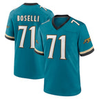 Choea J.Jaguars #71 Tony Boselli?Player Teal Prowler Throwback Limited Home Game Stitched Jerseys