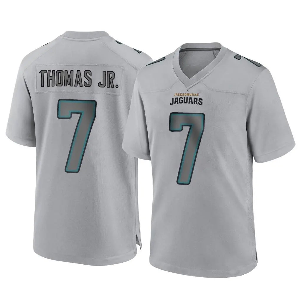 Choea J.Jaguars #7 Brian Thomas Jr. Player Gray Atmosphere Fashion Home Game Stitched Jerseys
