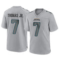 Choea J.Jaguars #7 Brian Thomas Jr. Player Gray Atmosphere Fashion Home Game Stitched Jerseys