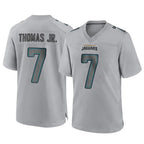 Choea J.Jaguars #7 Brian Thomas Jr. Player Gray Atmosphere Fashion Home Game Stitched Jerseys