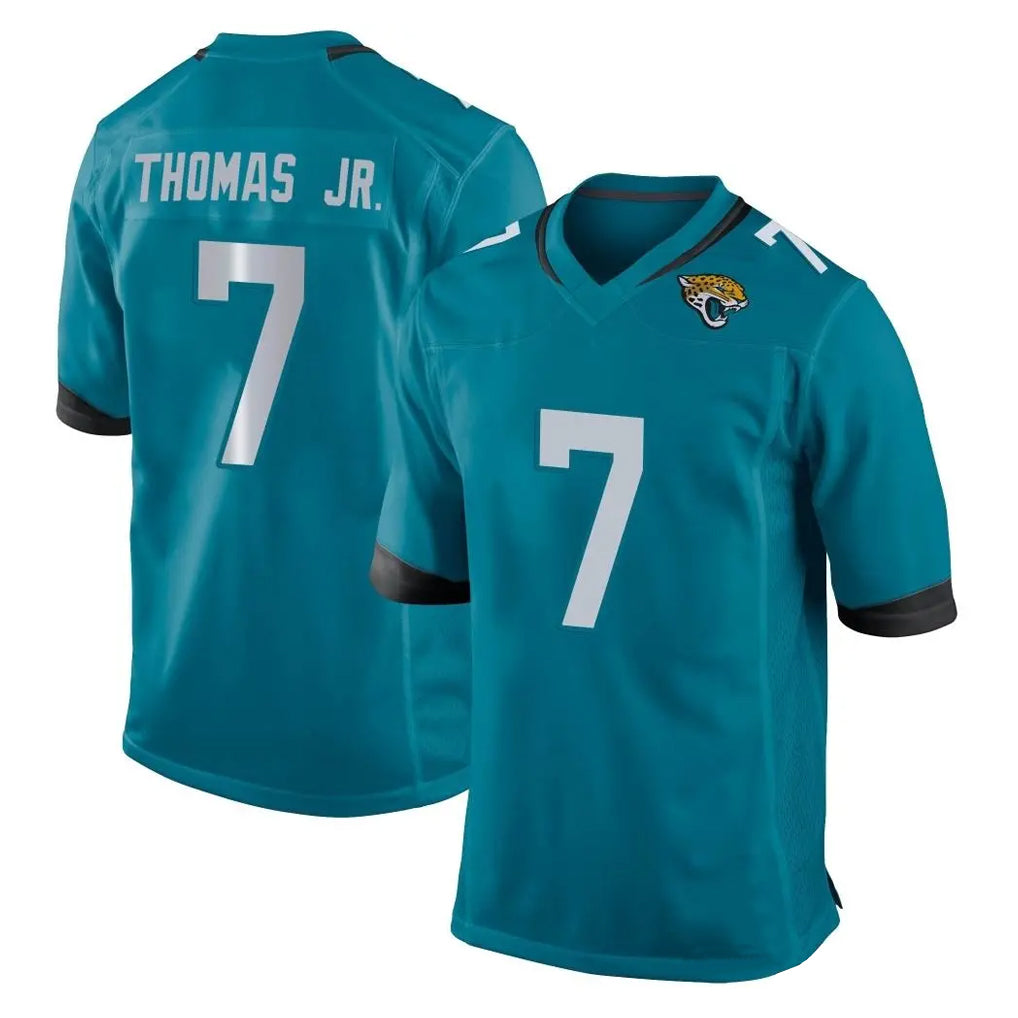 Choea J.Jaguars #7 Brian Thomas Jr. Player Teal Home Game Stitched Jerseys